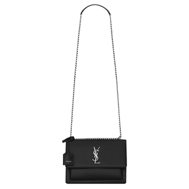 Saint Laurent Medium Sunset Shoulder Bag 'Black'
