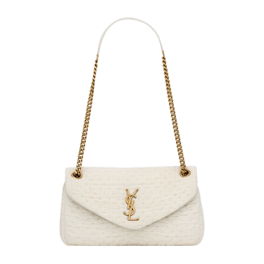 Saint Laurent Loulou Puffer Shoulder Bag 'White Corn/New Chant'