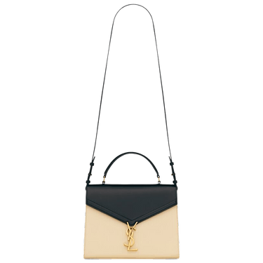 Saint Laurent Cassandra Two Tone Tote Bag 'Black/Butter'