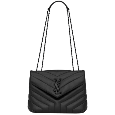 Saint Laurent Small Loulou Quilted Shoulder Bag 'Black'