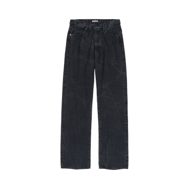 Buy Auralee Selvedge Faded Light Denim Pants 'Lightning Effect