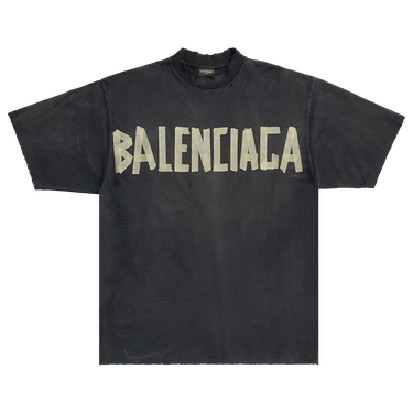 Buy Balenciaga Tape Type Medium Fit T-Shirt 'Black