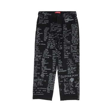 Buy Supreme Gonz Poems Chino Pant 'Black' - SS23P81 BLACK | GOAT