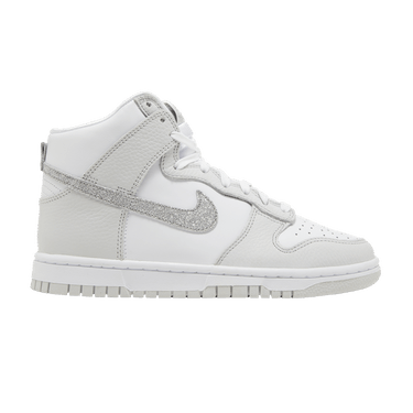 Buy Nike Wmns Dunk High 'Silver Glitter Swoosh' - FJ4578 100 | GOAT