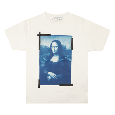 OFF-WHITE | BLUE MONALISA OVER T-SHIRT WHITE モナリザTシャツ OFF-WHITE (オフホワイト) ブループリント クルーネック 半袖 T