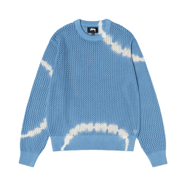 トップス STUSSY PIGMENT DYED LOOSE GAUGE SWEATER STUSSY PIGMENT DYED LOOSE GAUGE SWEATER Sweater blue XL Used