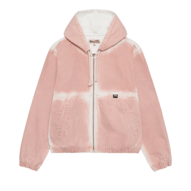 ☆人気☆【STUSSY】☆SPRAY DYE HOODED WORK JACKET☆BLAC.K
