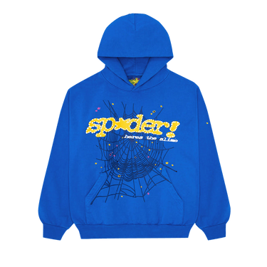 Buy Sp5der Hoodie 'TC Blue' - SP5 MBLU HD | GOAT