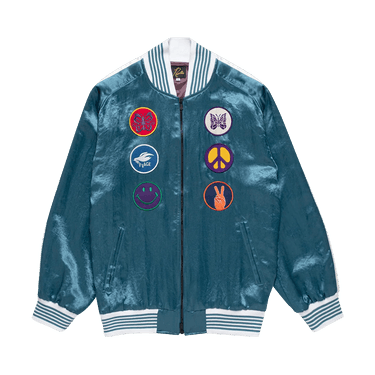ジャケット・アウター NEEDLES MR195/AWARD JACKET Buy Needles Award Jacket 'Blue' - MR195 BLUE | GOAT