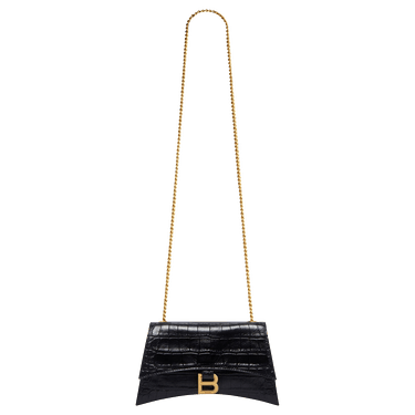 BALENCIAGA｜CROSSBAGS (736016 210J1 1000) Buy Balenciaga Crush Chain Shoulder Bag 'Black' - 736016