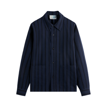 Kith Long-Sleeve Poplin Boxy Collared Overshirt 'Nocturnal'
