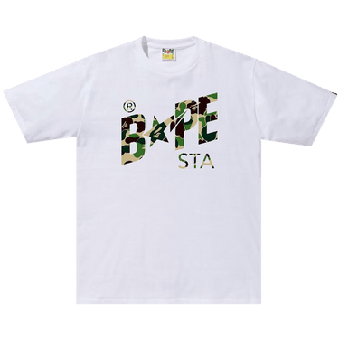 BAPE ABC Camo College T-Shirt 'White/Green'