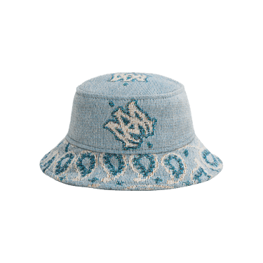 帽子 AMIRI 24AW Paisley Bucket Hat Amiri Paisley and Logo-jacquard Denim Bucket hat - One Size