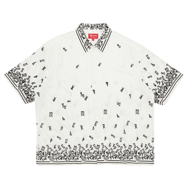 Buy Supreme Nouveau Embroidered Short-Sleeve Shirt 'White' - SS23S12 WHITE  | GOAT