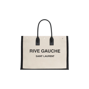 Saint Laurent Rive Gauche Large Tote Bag 'Grege/Black'