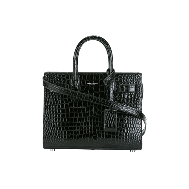 Saint Laurent Sac De Jour Nano Embossed Tote Bag 'Nero'