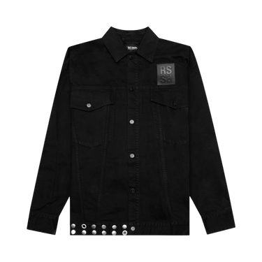 Raf Simons Leather Fringes And Studs Jacket 'Black'