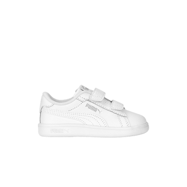 Puma Smash 3.0 Leather Velcro Toddler 'White Cool Light Grey'