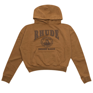 Buy Rhude Cropped Desert Valley Hoodie 'Camel