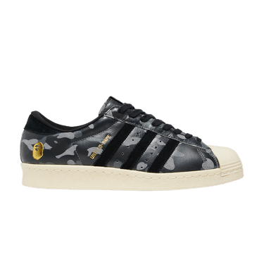 Buy A Bathing Ape x Undeafeated x Superstar 80s Black Camo S74774 GOAT