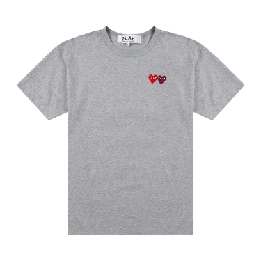 Comme des Garçons PLAY Double Heart T-Shirt 'Grey'