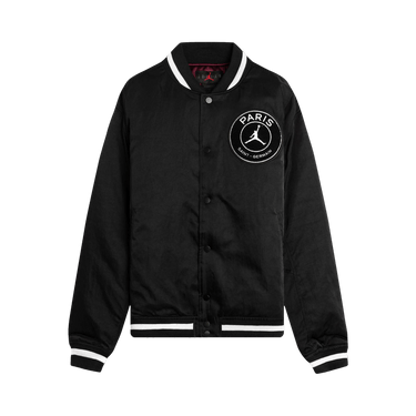 Buy Air Jordan x PSG Varsity Jacket Black Bordeaux Gold White CK9665 010 GOAT