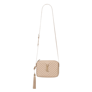 Saint Laurent Lou Quilted Crossbody Bag 'Dark Beige'