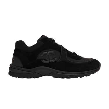Chanel trainers triple black on sale