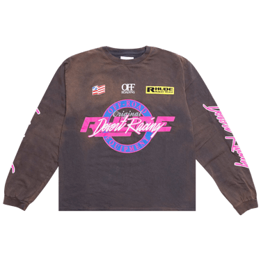 Buy Rhude Desert Racing Long-Sleeve Tee 'Vintage Grey