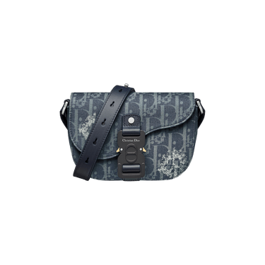 コラボ品★【Denim Tears x Dior】サドルバッグ Oblique ブルー Buy Dior x Denim Tears Saddle Pouch With Strap 'Blue