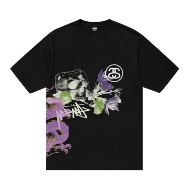 ★【STUSSY】★Big Basic Pigment Dyed T-Shir.t Black Purple★ Stussy Big League Pigment Dyed T-Shirt - Purple | Flatspot