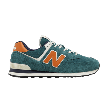 Green and orange new balance 574 best sale