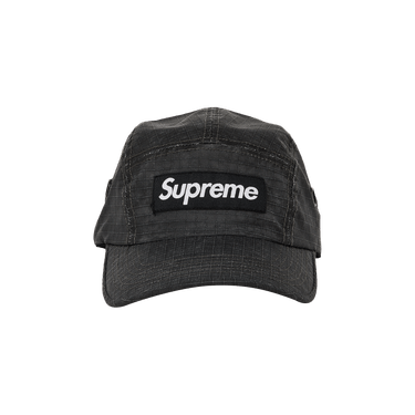 Buy Supreme Distressed Ripstop Camp Cap 'Black' - FW23H70
