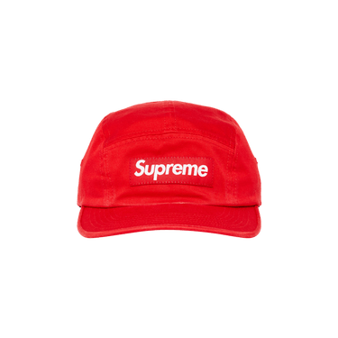 帽子 Supreme Bleached Chino Camp Cap \"Red Supreme Washed Chino Twill Camp Cap (SS21) - $48
