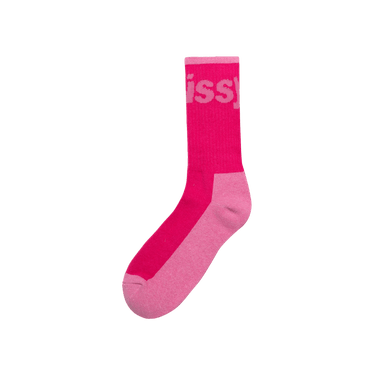 Buy Stussy Logo Jacquard Trail Socks 'Pink' - 138805 PINK | GOAT