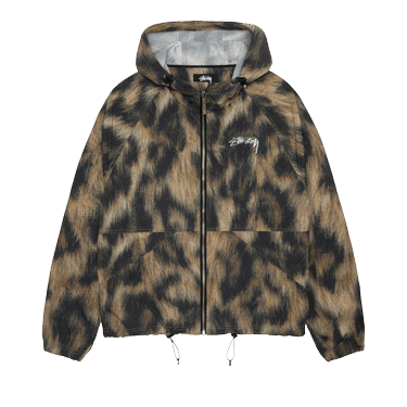 Buy Stussy Beach Shell Fur Print Jacket 'Brown' - 115724 BROW | GOAT