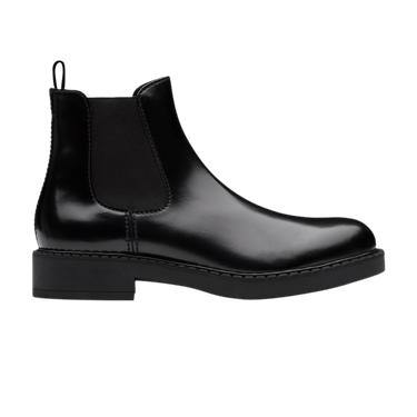 Prada Brushed Calf Leather Chelsea Boot 'Black'