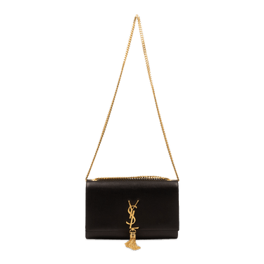 Saint Laurent Kate Tassel Medium Chain Bag 'Black'