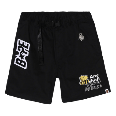 BAPE Patchwork Eazy Shorts 'Black'