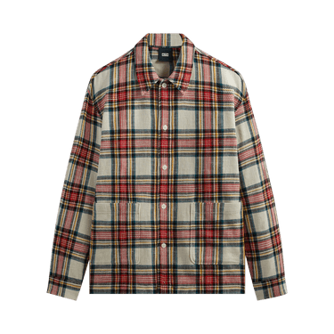 Kith Plaid Boxy Collared Overshirt 'Fame'