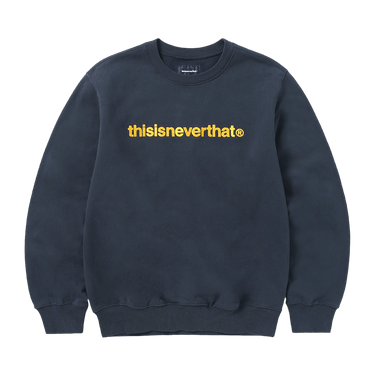 Buy thisisneverthat T-Logo Crewneck 'Navy' - TN220TSWCW01 NAVY | GOAT