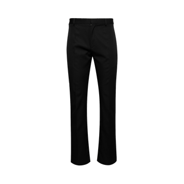 Off-White Emblem Wool Slim Zip Detail Pant 'Black/Black'