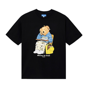 Market Making The Grade Bear T-Shirt 'Washed Black'