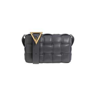 ショルダーバッグ・ポシェット Bottega Veneta Bottega Veneta Cassette Shoulder Bag White Cassette small intrecciato leather shoulder bag