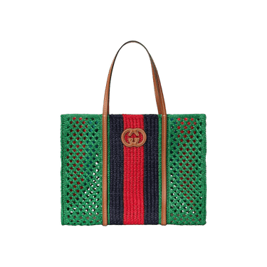 Buy Gucci Medium Interlocking G Tote Bag 'Green' - 746006 FAB2W