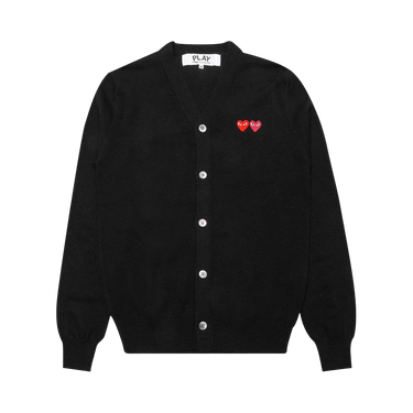Comme des Garçons PLAY Double Heart Cardigan 'Black'
