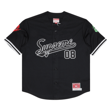 Buy Supreme x Mitchell & Ness Downtown Hell Baseball Jersey