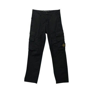 Stone Island 32710 Garment Dyed Stretch Cargo Pants Black V0029
