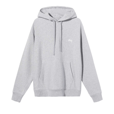 Buy Stussy Stock Logo Hoodie Grey Heather 118532 GREY GOAT