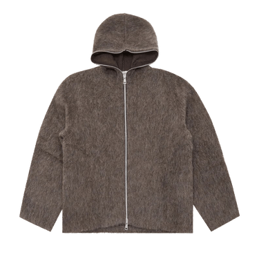 Buy Our Legacy Full Zip Hood 'Mole Grey Mohair' - M4236FM | GOAT